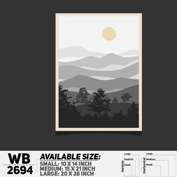 DDecorator Landscape Art Digital Illustration Wall Decoration And Home Decoration PVC Wall Board And Wall Canvas - WB2694