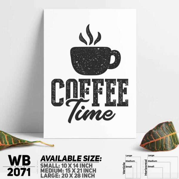 DDecorator Coffee - Motivational Wall Decoration And Home Decoration PVC Wall Board And Wall Canvas - WB2071