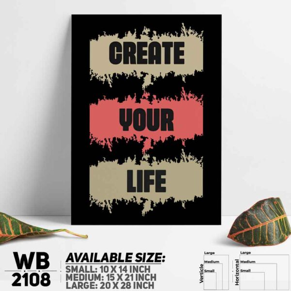 DDecorator Life - Motivational Wall Decoration And Home Decoration PVC Wall Board And Wall Canvas - WB2108