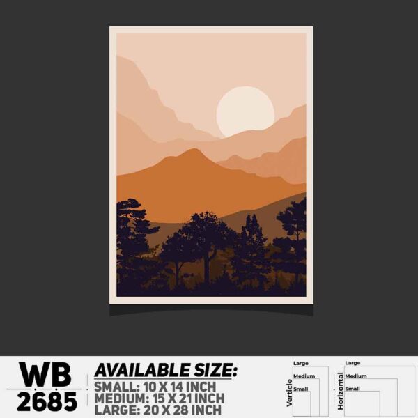 DDecorator Landscape Art Digital Illustration Wall Decoration And Home Decoration PVC Wall Board And Wall Canvas - WB2685