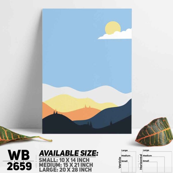DDecorator Landscape Art Digital Illustration Wall Decoration And Home Decoration PVC Wall Board And Wall Canvas - WB2659