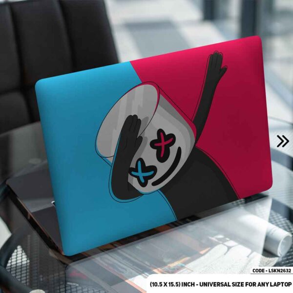 Marshmallow Dabing Illustration Matte Finished Removable Waterproof Laptop Sticker & Laptop Skin (Including FREE Accessories) - LSKN2632 - DDecorator