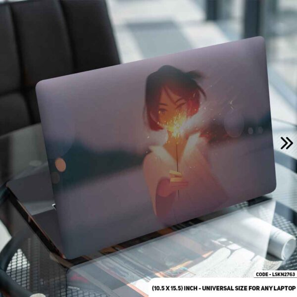 Digital Fantacy Anime Illustration Matte Finished Removable Waterproof Laptop Sticker & Laptop Skin (Including FREE Accessories) - LSKN2763 - DDecorator