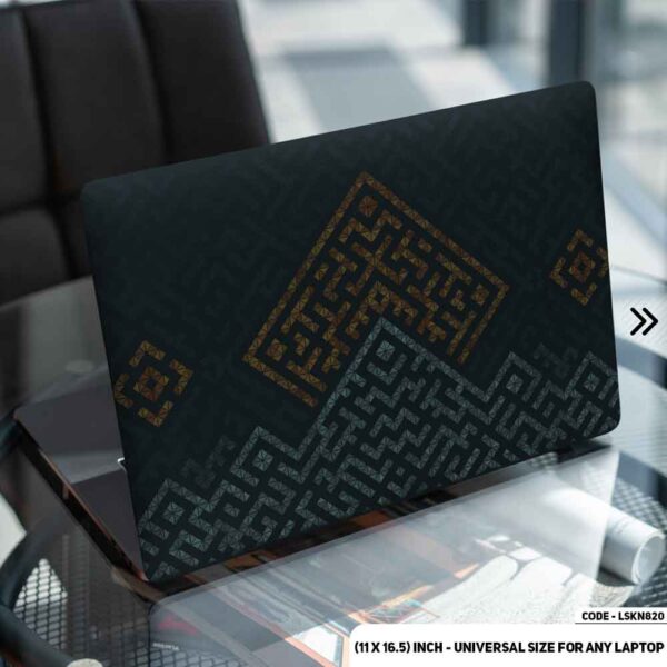 Geometric Shape Matte Finished Removable Waterproof Laptop Sticker & Laptop Skin (Including FREE Accessories) - LSKN820 - DDecorator