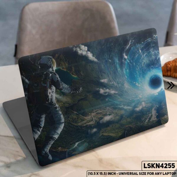 Astronaut Solar Planet Galaxy Outer Space Matte Finished Removable Waterproof Laptop Sticker & Laptop Skin (Including FREE Accessories) - LSKN4255 - DDecorator