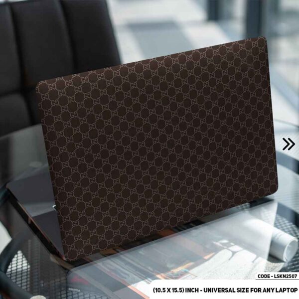 Luxury Brand Iconic Seamless Pattern Matte Finished Removable Waterproof Laptop Sticker & Laptop Skin (Including FREE Accessories) - LSKN2507 - DDecorator