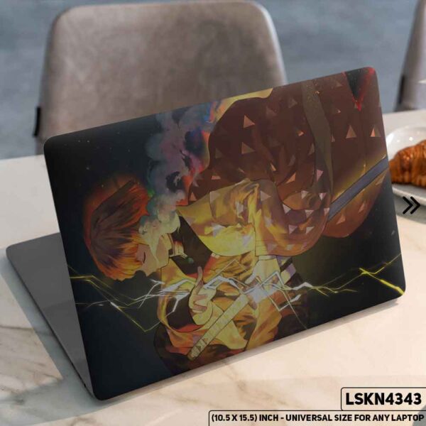 Demon Slayer: Kimetsu no Yaiba Matte Finished Removable Waterproof Laptop Sticker & Laptop Skin (Including FREE Accessories) - LSKN4343 - DDecorator