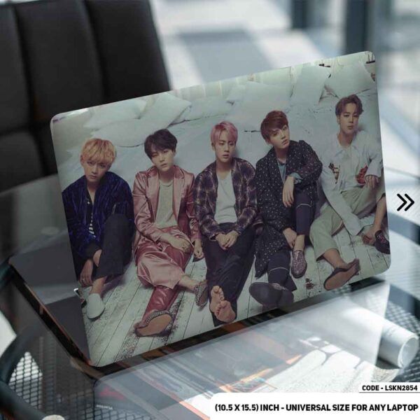 BTS Member Matte Finished Removable Waterproof Laptop Sticker & Laptop Skin (Including FREE Accessories) - LSKN2854 - DDecorator