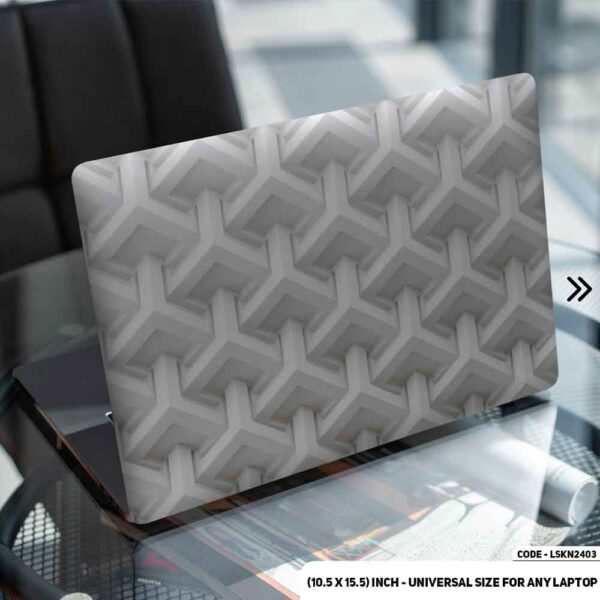 Seamless Geomatric Pattern Matte Finished Removable Waterproof Laptop Sticker & Laptop Skin (Including FREE Accessories) - LSKN2403 - DDecorator