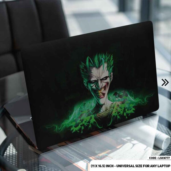 JOKER Matte Finished Removable Waterproof Laptop Sticker & Laptop Skin (Including FREE Accessories) - LSKN777 - DDecorator