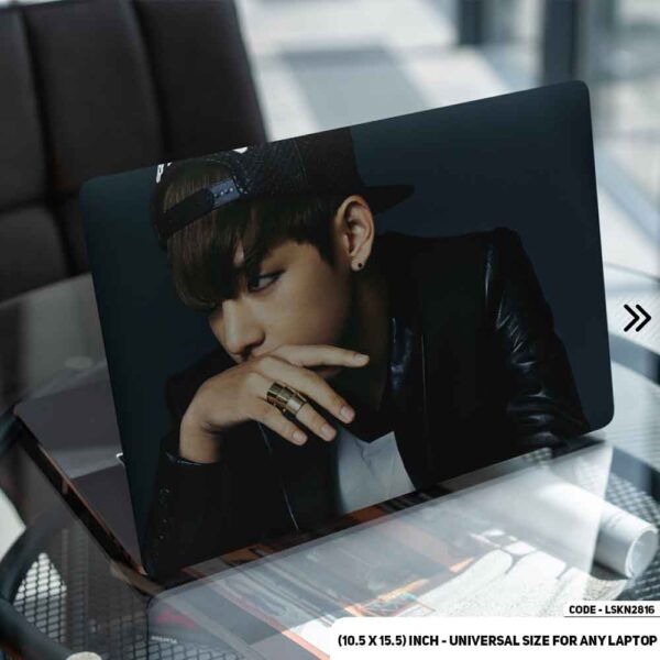 BTS Member Matte Finished Removable Waterproof Laptop Sticker & Laptop Skin (Including FREE Accessories) - LSKN2816 - DDecorator