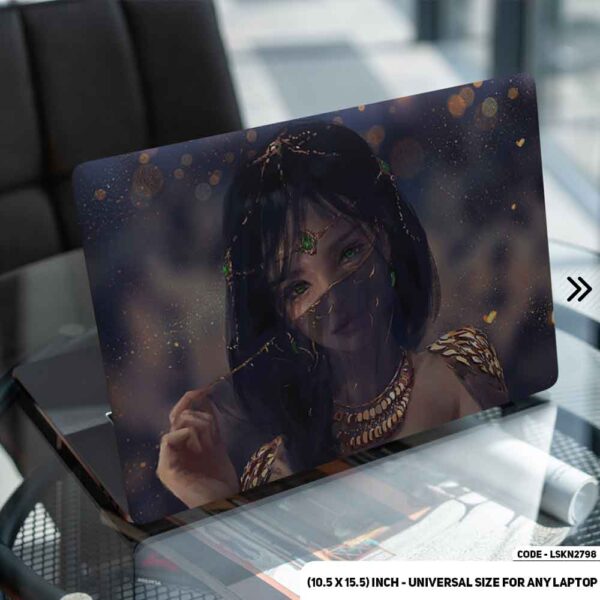 Digital Fantacy Anime Illustration Matte Finished Removable Waterproof Laptop Sticker & Laptop Skin (Including FREE Accessories) - LSKN2798 - DDecorator