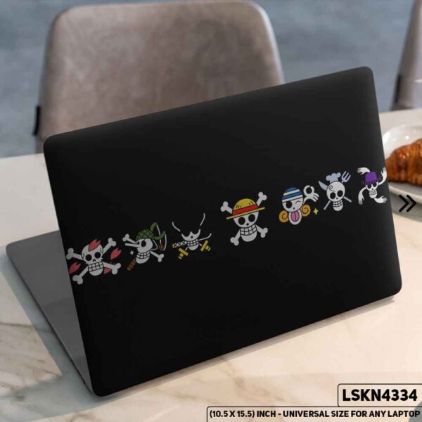 One Piece Manga Series Monkey D. Luffy Straw Hat  Matte Finished Removable Waterproof Laptop Sticker & Laptop Skin (Including FREE Accessories) - LSKN4334 - DDecorator