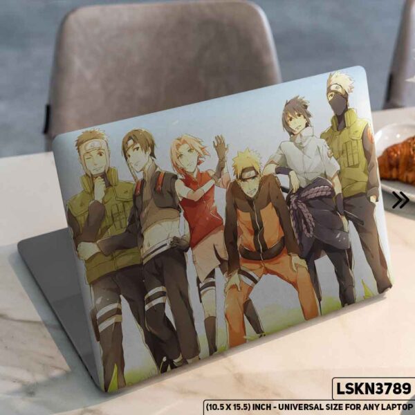 NARUTO Anime Character Illustration Matte Finished Removable Waterproof Laptop Sticker & Laptop Skin (Including FREE Accessories) - LSKN3789 - DDecorator