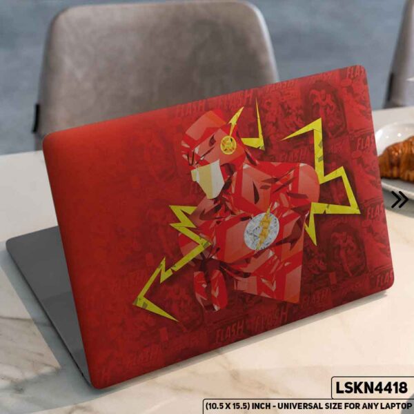 Flash Justice League Matte Finished Removable Waterproof Laptop Sticker & Laptop Skin (Including FREE Accessories) - LSKN4418 - DDecorator