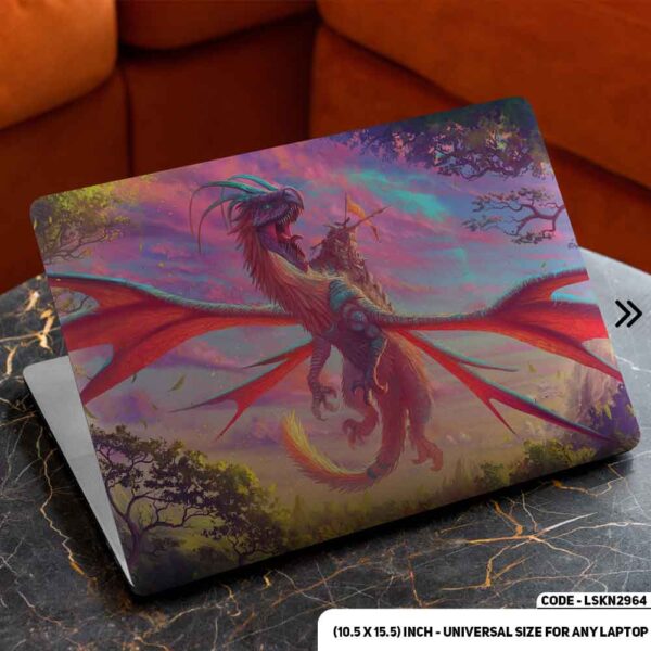 Digital Fantacy Cartoon Art Illustration Matte Finished Removable Waterproof Laptop Sticker & Laptop Skin (Including FREE Accessories) - LSKN2964 - DDecorator