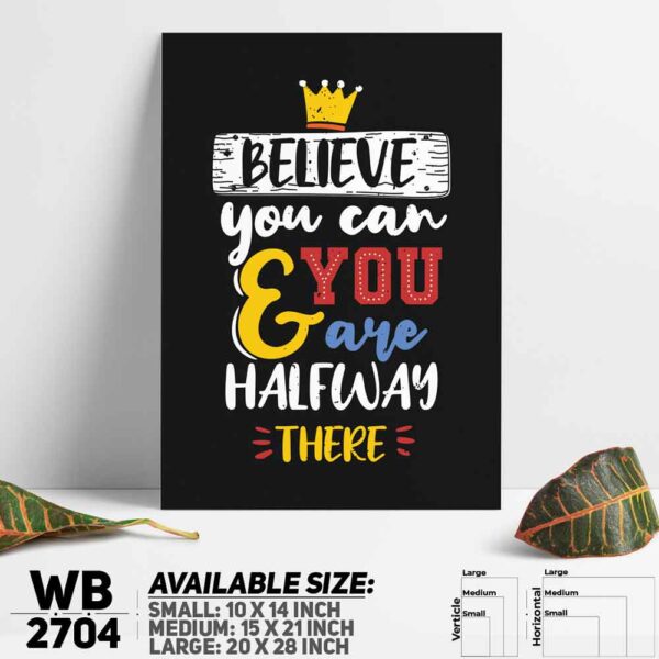 DDecorator Believer You Can - Motivational Wall Decoration And Home Decoration PVC Wall Board And Wall Canvas - WB2704
