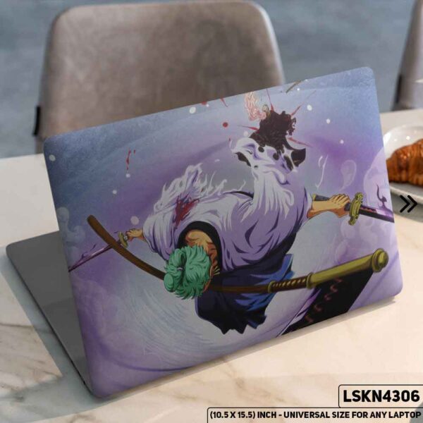 One Piece Manga Series Monkey D. Luffy Straw Hat  Matte Finished Removable Waterproof Laptop Sticker & Laptop Skin (Including FREE Accessories) - LSKN4306 - DDecorator