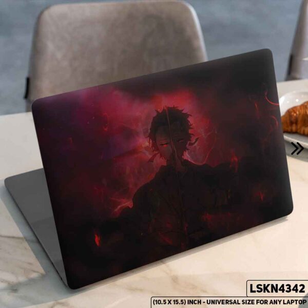 One Piece Manga Series Monkey D. Luffy Straw Hat  Matte Finished Removable Waterproof Laptop Sticker & Laptop Skin (Including FREE Accessories) - LSKN4342 - DDecorator