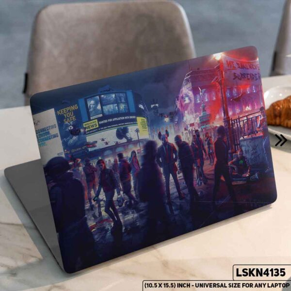 Digital Digital Illustration Matte Finished Removable Waterproof Laptop Sticker & Laptop Skin (Including FREE Accessories) - LSKN4135 - DDecorator