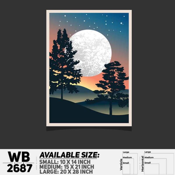 DDecorator Landscape Art Digital Illustration Wall Decoration And Home Decoration PVC Wall Board And Wall Canvas - WB2687