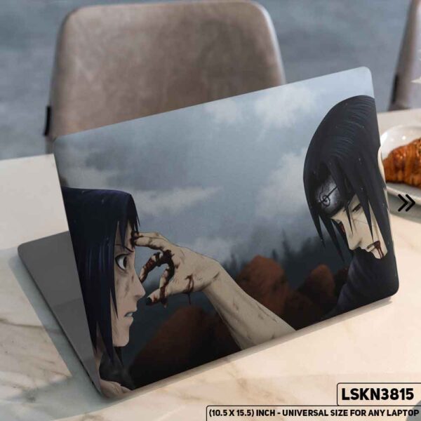 NARUTO Anime Character Illustration Matte Finished Removable Waterproof Laptop Sticker & Laptop Skin (Including FREE Accessories) - LSKN3815 - DDecorator
