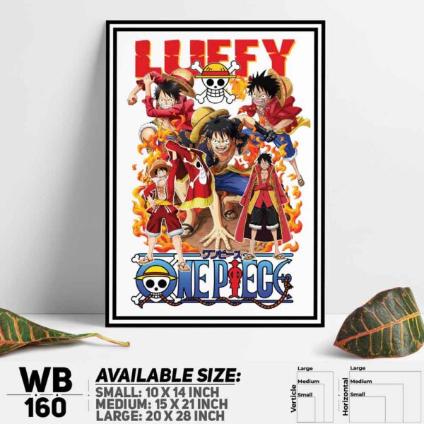 DDecorator One Piece Anime Manga series Wall Decoration And Home Decoration PVC Wall Board And Wall Canvas - WB160