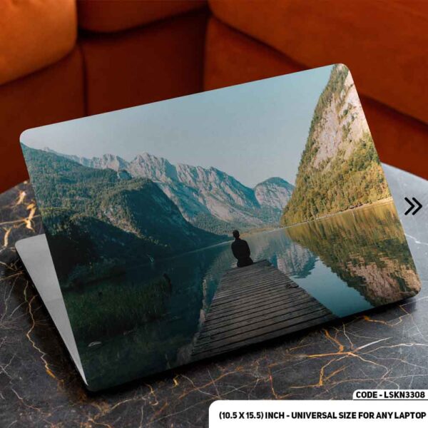 Boy Alon Down the Hill Matte Finished Removable Waterproof Laptop Sticker & Laptop Skin (Including FREE Accessories) - LSKN3308 - DDecorator