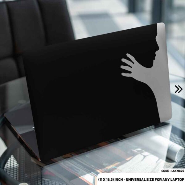 Abstract Art B/W Matte Finished Removable Waterproof Laptop Sticker & Laptop Skin (Including FREE Accessories) - LSKN825 - DDecorator