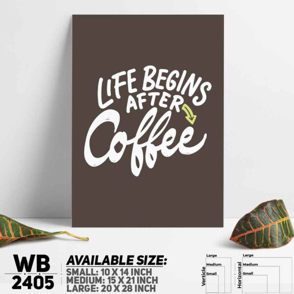DDecorator Only Coffee Is Real - Motivational Wall Decoration And Home Decoration PVC Wall Board And Wall Canvas - WB2405