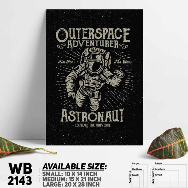 DDecorator Astronaut - Motivational Wall Decoration And Home Decoration PVC Wall Board And Wall Canvas - WB2143