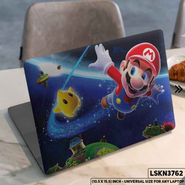 Super Mario Digital Character Illustration Matte Finished Removable Waterproof Laptop Sticker & Laptop Skin (Including FREE Accessories) - LSKN3762 - DDecorator