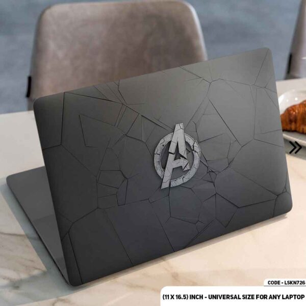 Avengers Logo Matte Finished Removable Waterproof Laptop Sticker & Laptop Skin (Including FREE Accessories) - LSKN726 - DDecorator