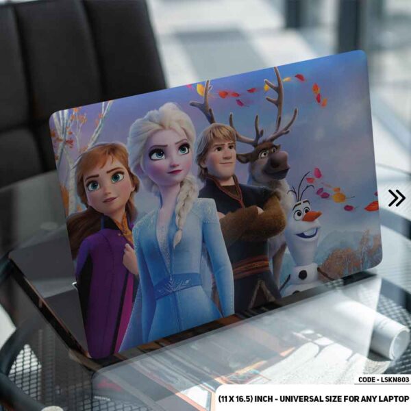 Elsa In Frozen Matte Finished Removable Waterproof Laptop Sticker & Laptop Skin (Including FREE Accessories) - LSKN803 - DDecorator