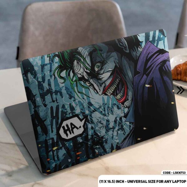 JOKER Matte Finished Removable Waterproof Laptop Sticker & Laptop Skin (Including FREE Accessories) - LSKN753 - DDecorator