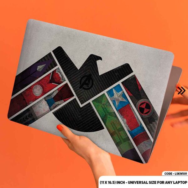 Avengers Marvel Cinematic World Matte Finished Removable Waterproof Laptop Sticker & Laptop Skin (Including FREE Accessories) - LSKN501 - DDecorator
