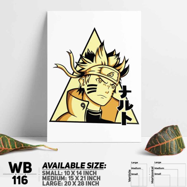 DDecorator Naruto Uzumak Manga Naruto Anime Wall Decoration And Home Decoration PVC Wall Board And Wall Canvas - WB116