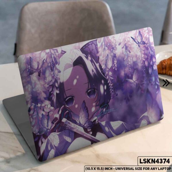 Demon Slayer: Kimetsu no Yaiba Matte Finished Removable Waterproof Laptop Sticker & Laptop Skin (Including FREE Accessories) - LSKN4374 - DDecorator