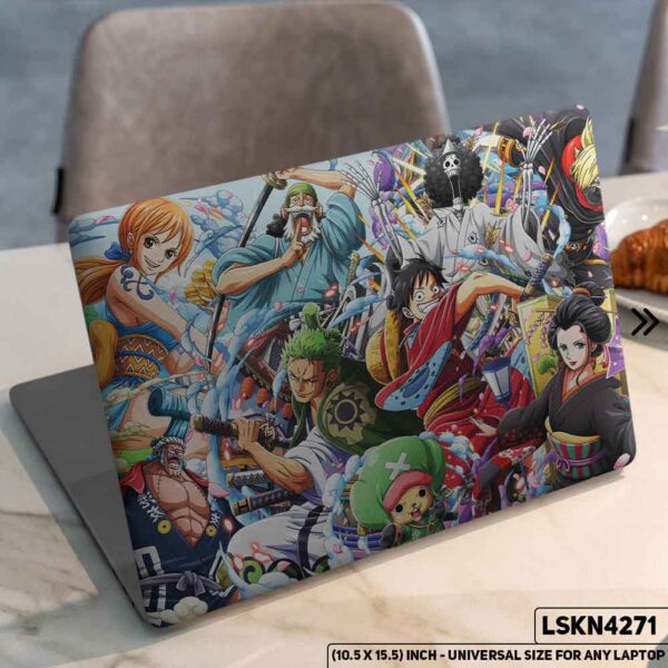 One Piece Manga Series Monkey D. Luffy Straw Hat  Matte Finished Removable Waterproof Laptop Sticker & Laptop Skin (Including FREE Accessories) - LSKN4271 - DDecorator
