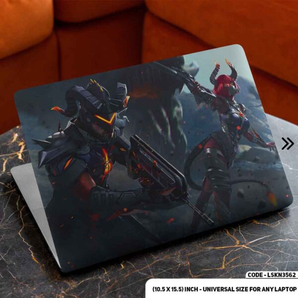 Digital Character Illustration Matte Finished Removable Waterproof Laptop Sticker & Laptop Skin (Including FREE Accessories) - LSKN3562 - DDecorator