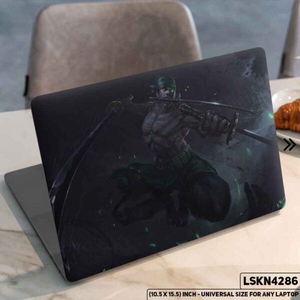 One Piece Manga Series Monkey D. Luffy Straw Hat  Matte Finished Removable Waterproof Laptop Sticker & Laptop Skin (Including FREE Accessories) - LSKN4286 - DDecorator