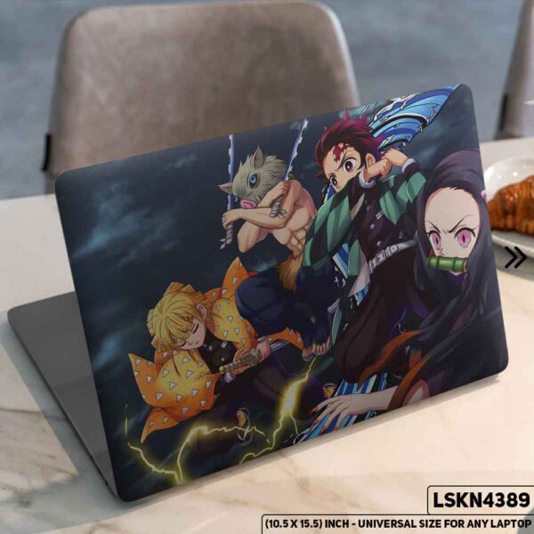 Demon Slayer: Kimetsu no Yaiba Matte Finished Removable Waterproof Laptop Sticker & Laptop Skin (Including FREE Accessories) - LSKN4389 - DDecorator