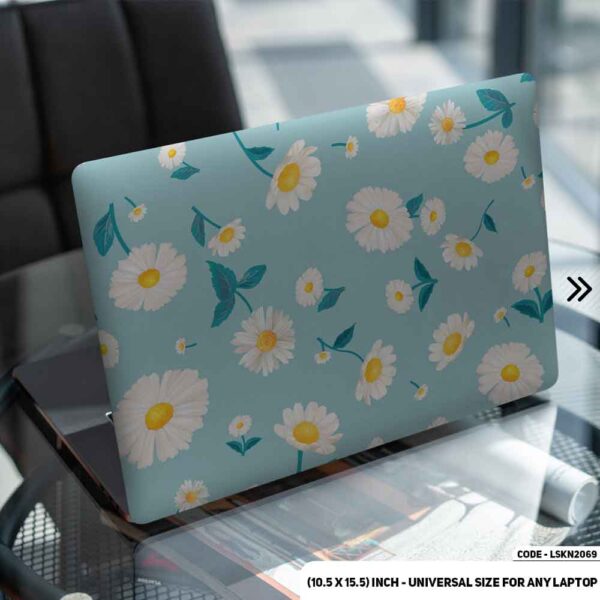 Flower Pattern Floral Design Matte Finished Removable Waterproof Laptop Sticker & Laptop Skin (Including FREE Accessories) - LSKN2069 - DDecorator
