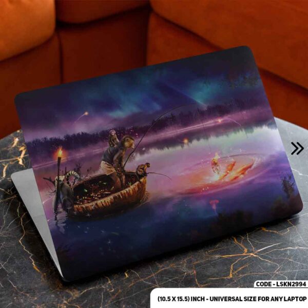 Digital Fantacy Cartoon Art Illustration Matte Finished Removable Waterproof Laptop Sticker & Laptop Skin (Including FREE Accessories) - LSKN2994 - DDecorator