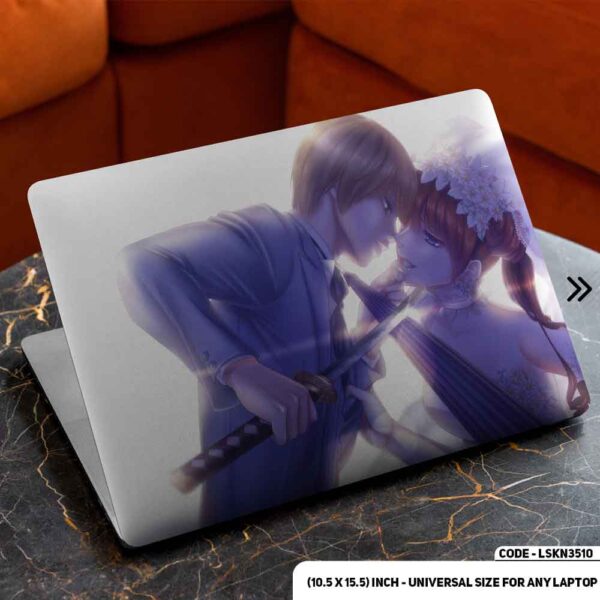 Anime Character Illustration Matte Finished Removable Waterproof Laptop Sticker & Laptop Skin (Including FREE Accessories) - LSKN3510 - DDecorator