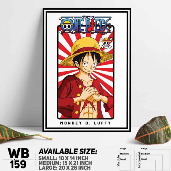 DDecorator One Piece Anime Manga series Wall Decoration And Home Decoration PVC Wall Board And Wall Canvas - WB159
