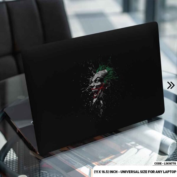 JOKER Matte Finished Removable Waterproof Laptop Sticker & Laptop Skin (Including FREE Accessories) - LSKN778 - DDecorator