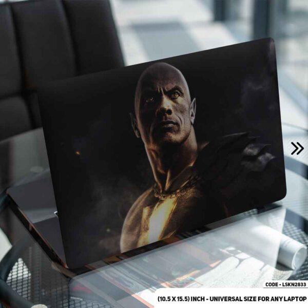 Black Adam Matte Finished Removable Waterproof Laptop Sticker & Laptop Skin (Including FREE Accessories) - LSKN2833 - DDecorator