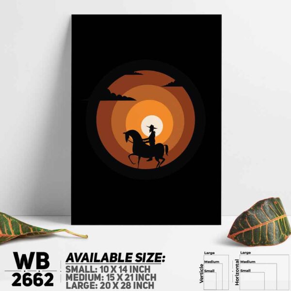 DDecorator Cowboy Digital Illustration Wall Decoration And Home Decoration PVC Wall Board And Wall Canvas - WB2662
