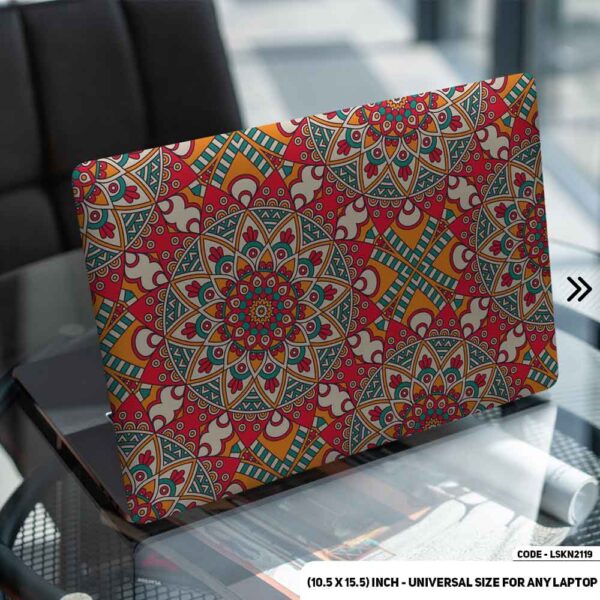 Seamless Geomatric Pattern Matte Finished Removable Waterproof Laptop Sticker & Laptop Skin (Including FREE Accessories) - LSKN2119 - DDecorator